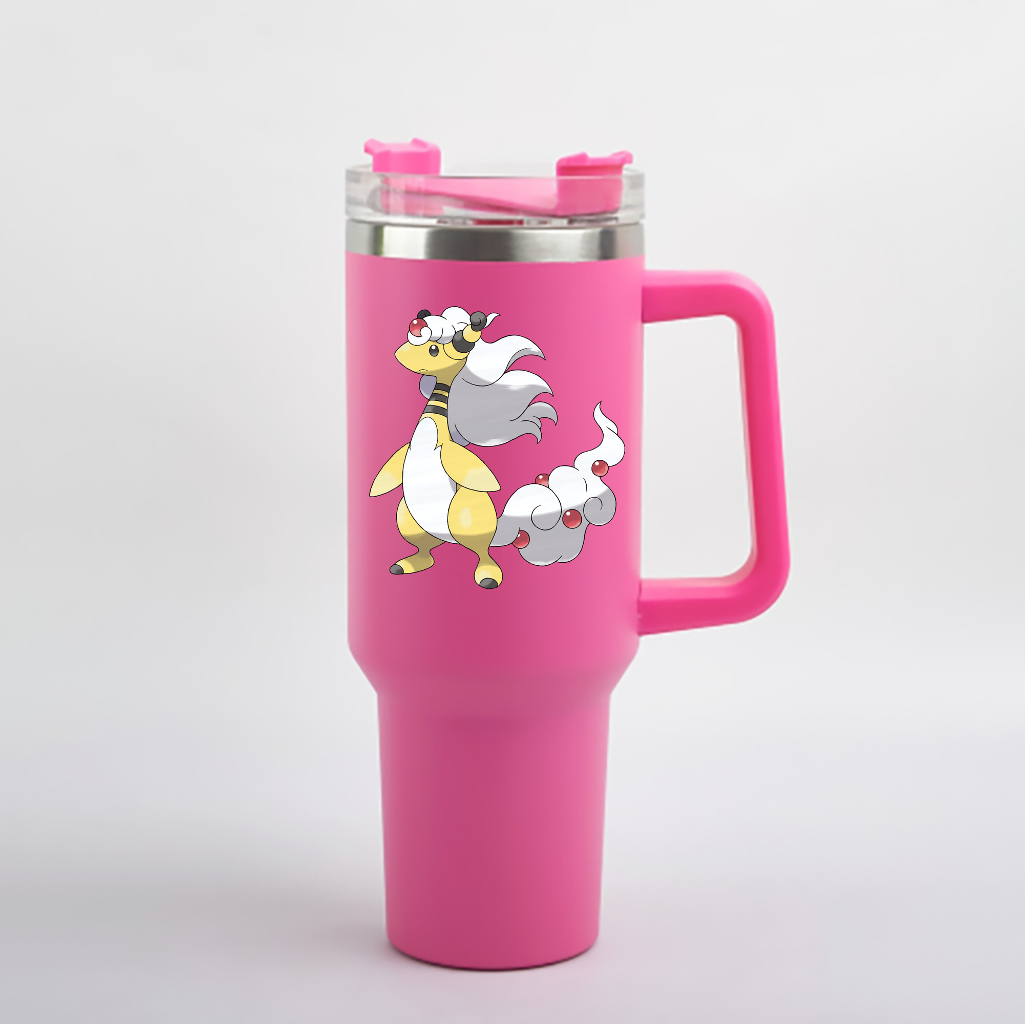 （画像用） ポケットモンスター Pokémon 1200mL車用タンブラー - クリスタルステッカー（プラスチックストロー付き）